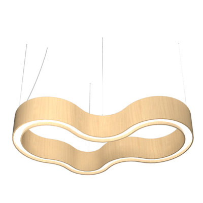Luminaire suspendu géométrique à 1 lumière DEL unique