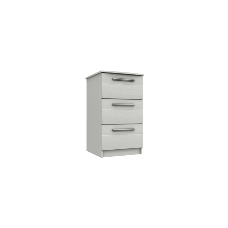 Mcginley 39.8cm W Manufactured Wood Bedside Table, White