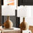 Anson 22'' Rattan Metal Table Lamp Set