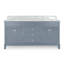 Rosarie 73.01'' Double Bathroom Vanity with Solid Wood Top-1032371446