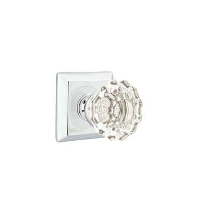 Emtek Passage Knobset w/ Quincy Rosette and Astoria Glass Knob