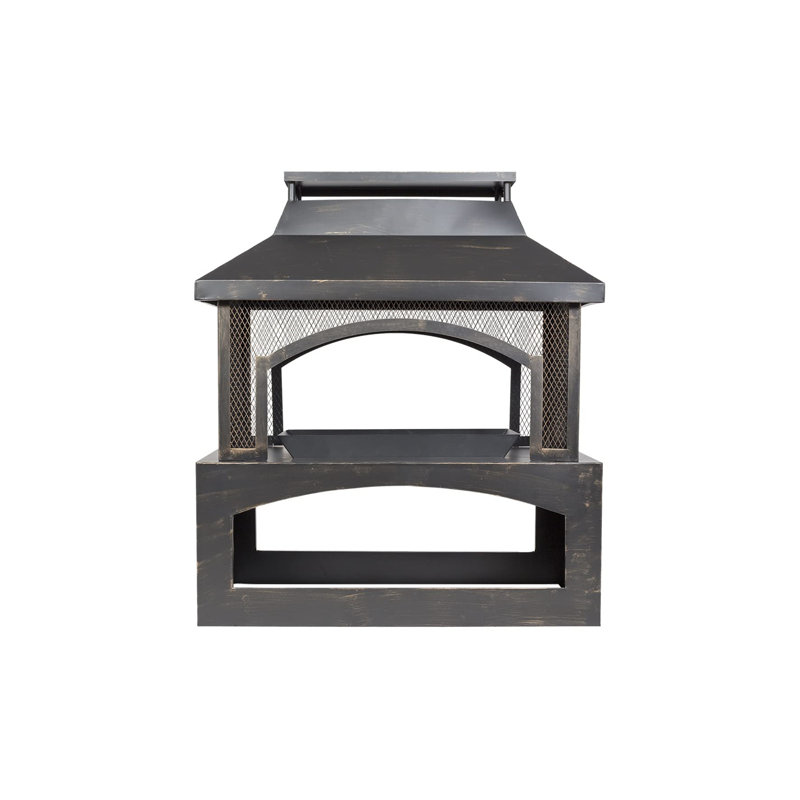 Column Steel Smokeless Outdoor Fireplace