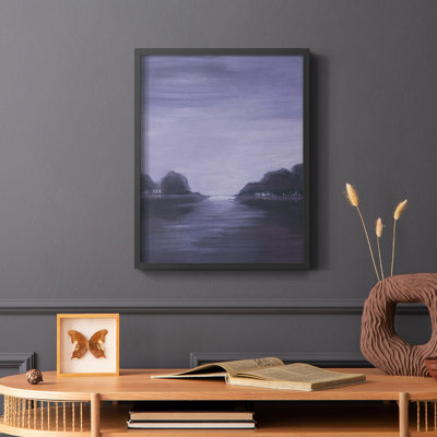 Amethyst Moonlight II, reproduction encadrée - bois massif