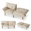 Canapé-lit futon convertible capitonné 66 po Serta-872957978