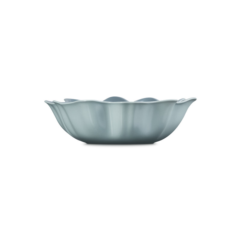 Le Creuset Stoneware Iris Serving Bowl 15 In. - Shell Pink, Green