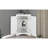 White Triangle Home Decor Cabinet With Adjustable Shelving Modern Practical Storage Solutions Shelves-74128807