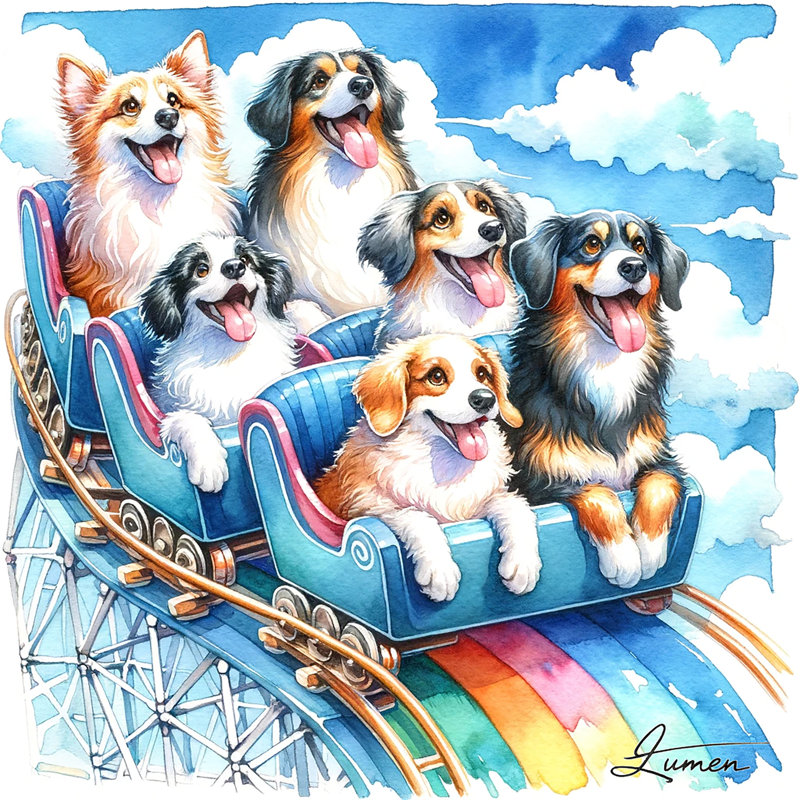 «Joyride Jubilee» sur toile, H 12 po x l 12 po x P 1 po