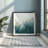 Misty Pine Forest in Blue-803576220-803576226