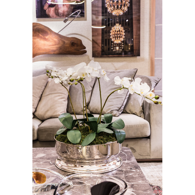Vasos E Centros De Mesa Metal Planter, 4" H x 9" W x 9" D