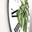 Feuilles vertes tropicales en été III - Horloge murale tropicale-60327154