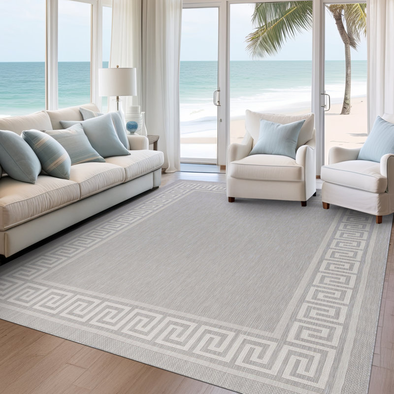 Tapis gris Edna, Rectangle 8 pi 9 po x 12 pi 2 po