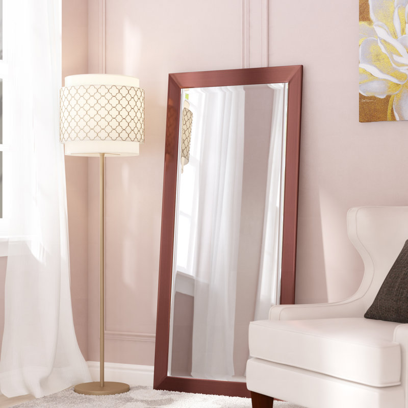 Grand miroir biseauté moderne et contemporain brillant