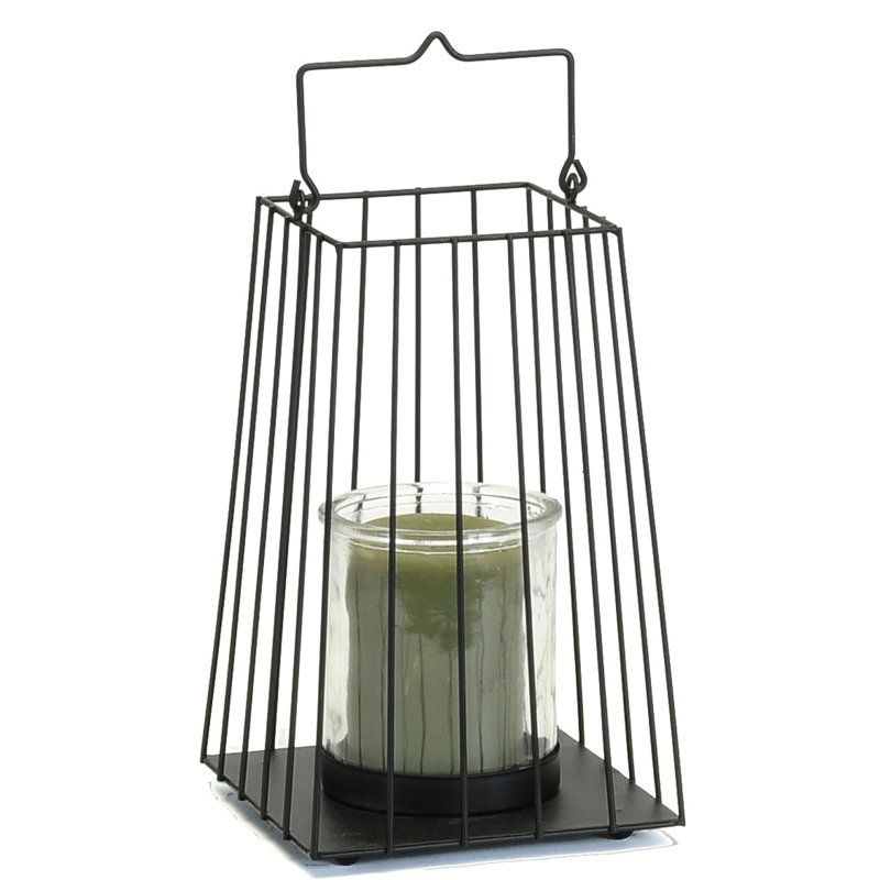 Lanterne en métal/verre