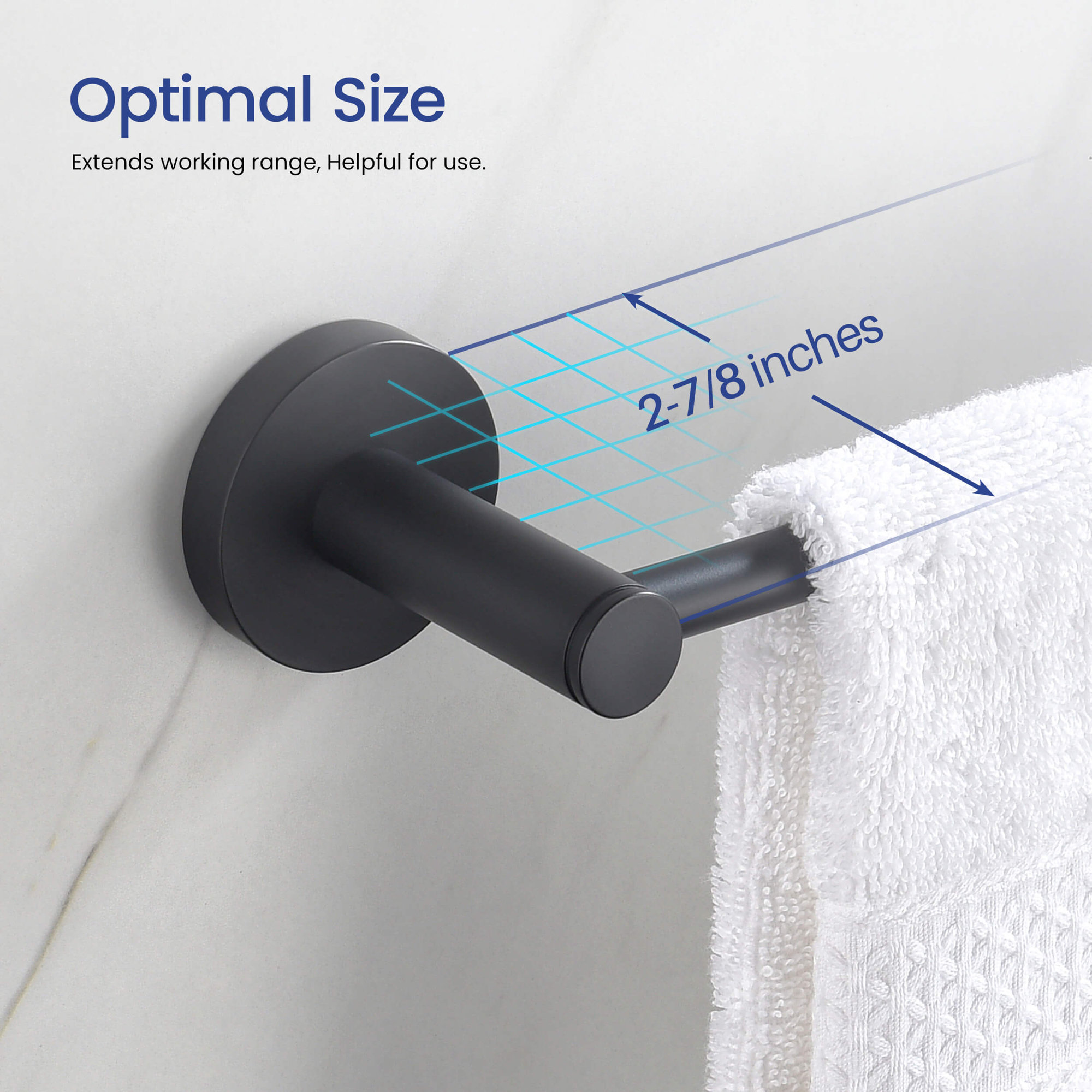 2 - Piece Bathroom Hardware Set, Matte Black