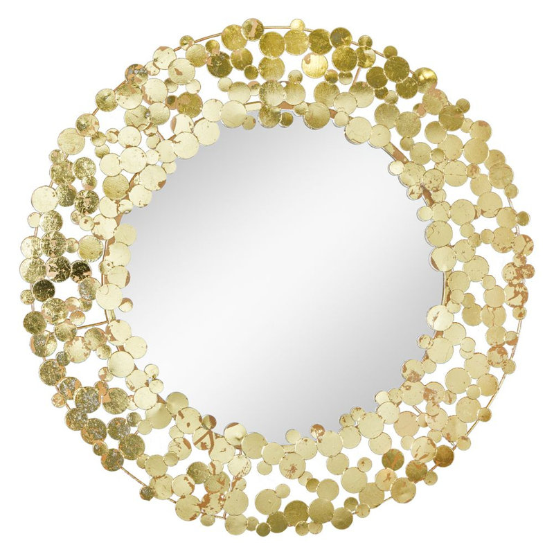 Kimberli Iron Circle Wall Mirror