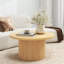 Solid Coffee Table Side Table Set-44077341