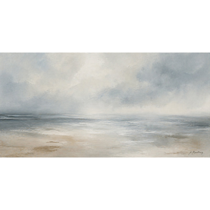 «Seascape Horizon», art mural sur toile tendue, H 24 po x l 48 po x P 1,5 po