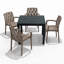 Plastic Patio Dining Set Table,