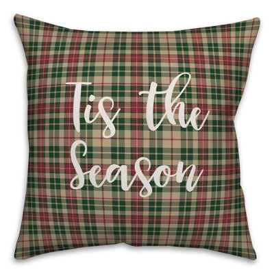  Coussin décoratif Tis the Season in Tartan