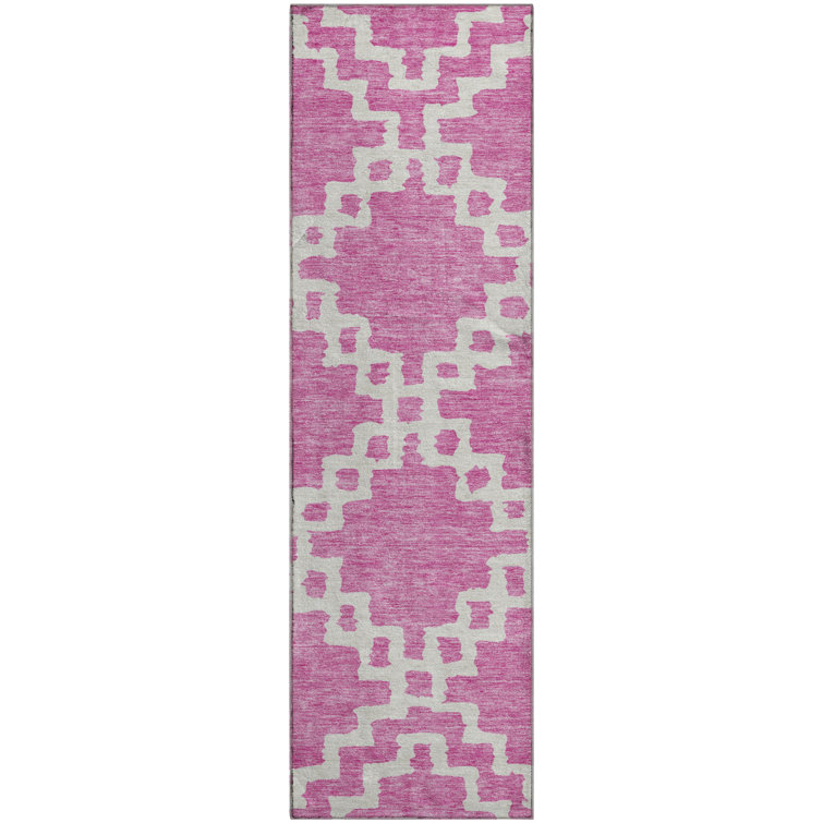Premium Machine Washable Prisco Blush Rug