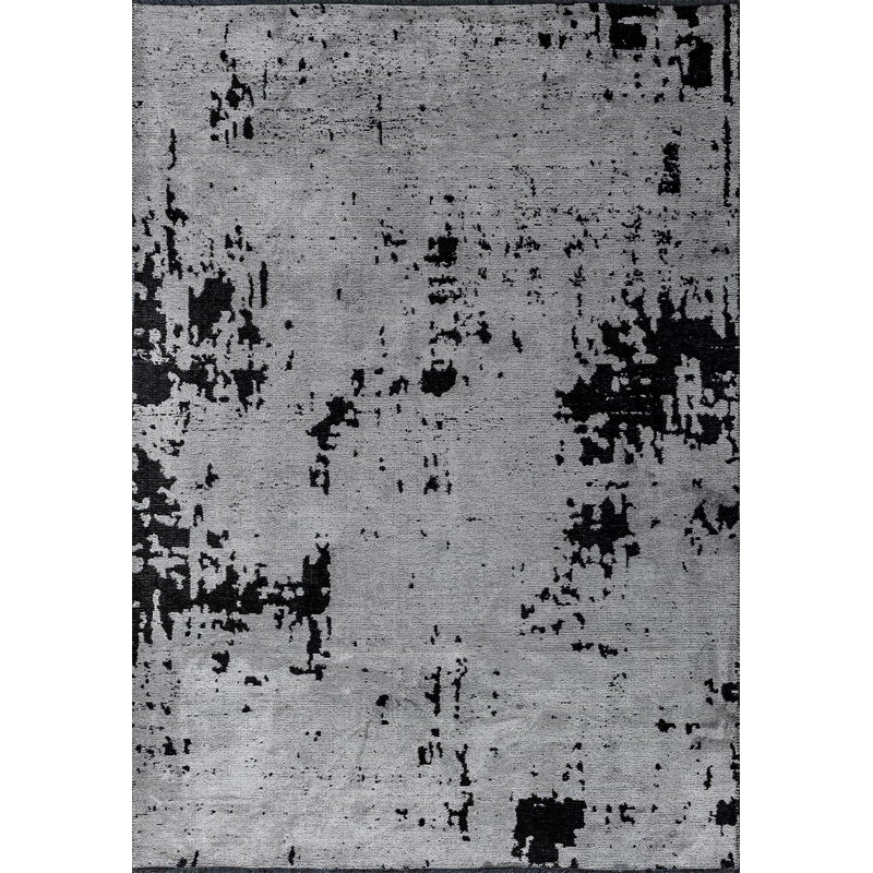 Bettelou Abstract Hand Loom Indoor / Outdoor Area Rug, Rectangle 7'10" x 11'2"