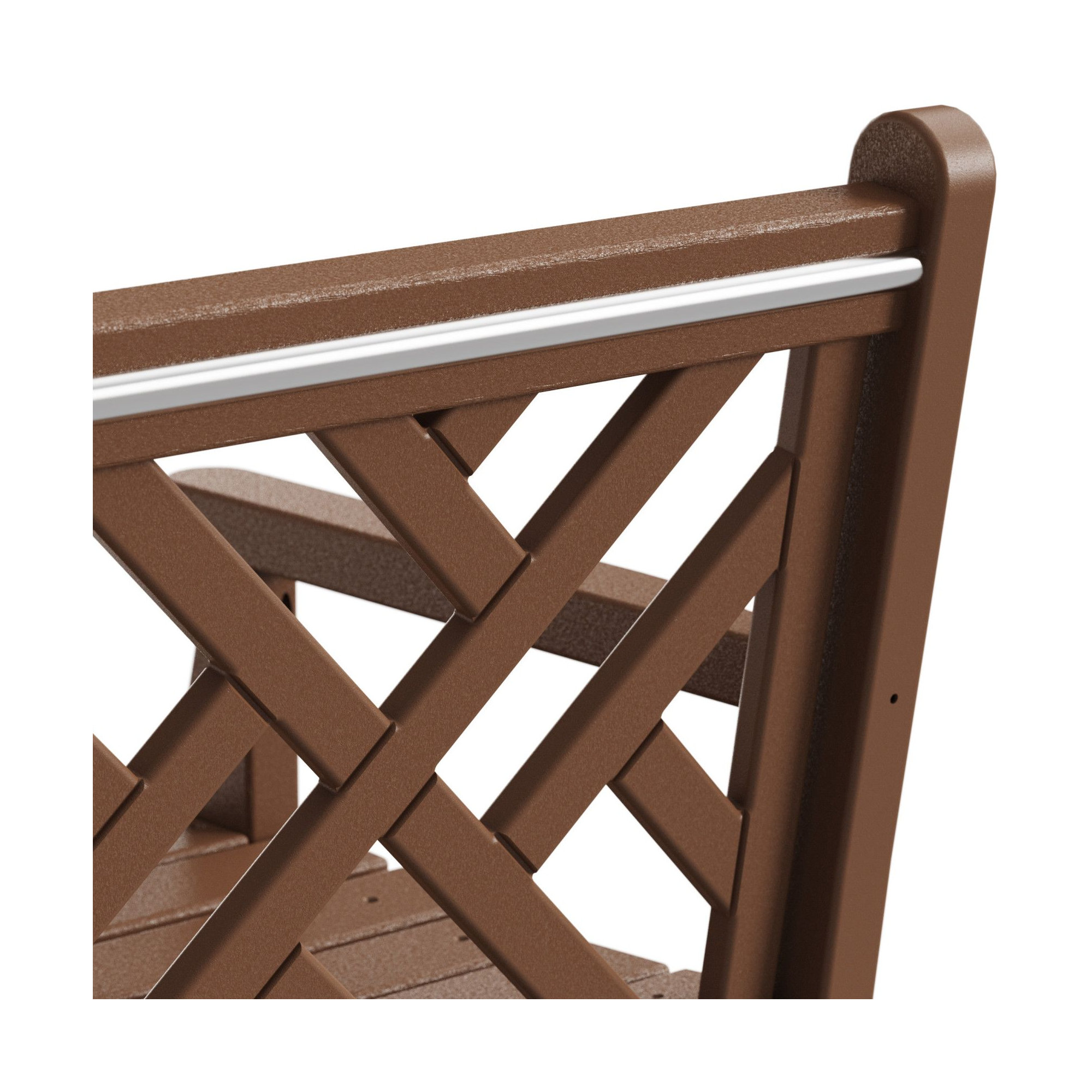 POLYWOOD Chippendale 48" Bench, Teak