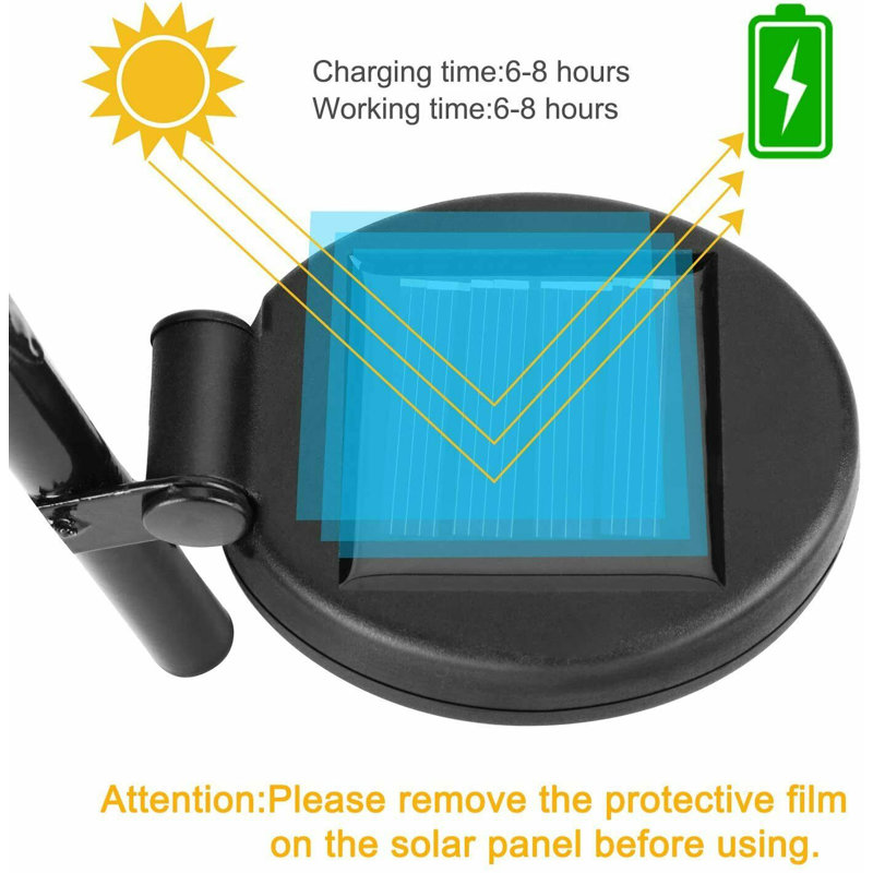 Low Voltage Solar Powered Integrated LED Metal Pathway Light