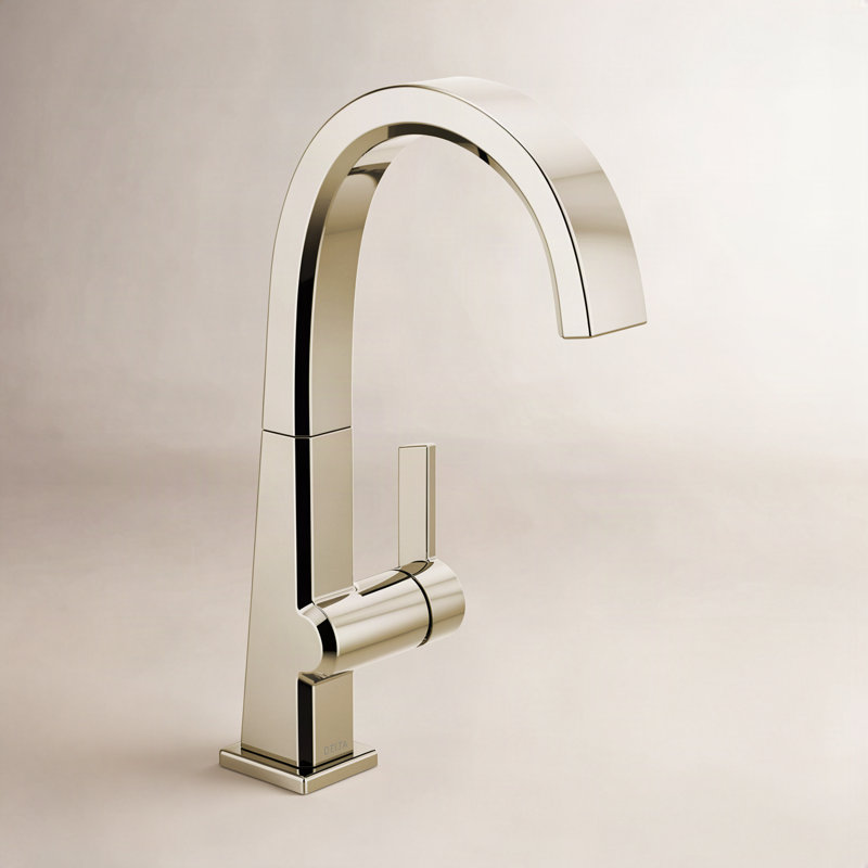 Robinet de bar pivotant, Nickel poli