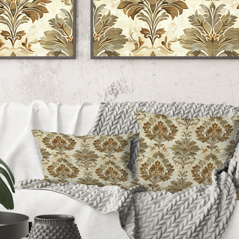 Brun rustique, charme élégant et rustique - Coussin Country, H 16 po x l 16 po, Carrée
