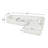 Monroe 122'' Wide Compressed Modular Sofa With Channel Tufting-661551034
