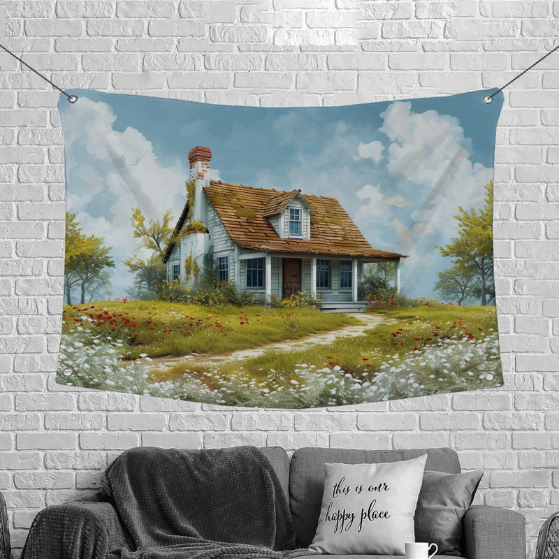 Tapisserie en microfibre, H 50 po x l 60 po