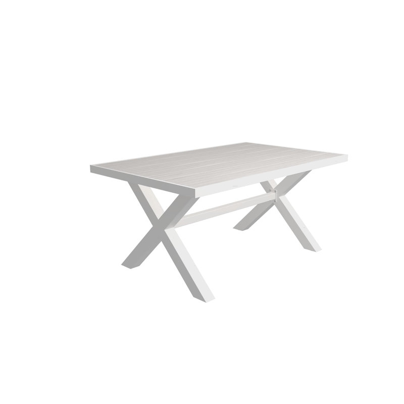 Table de barbecue en aluminium 63 po., Fumée blanche islandaise, 63 in.