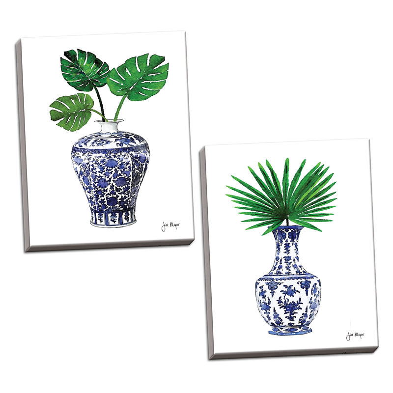 «In Your Vase III & IV», ensemble de 2 reproductions d'impressions, H 16 po x l 12 po x P 0,75 po, Toile tendue