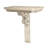 Distressed Wooden Wall Shelf With Corbel Design