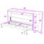 Wood Murphy Bed with 3 Shelves-462920689-462920691