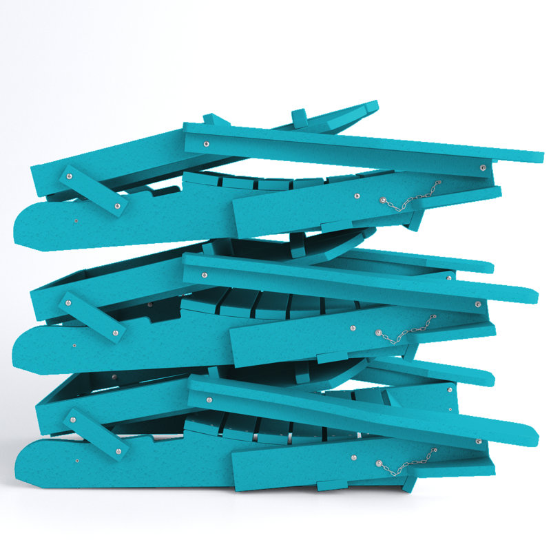 Wolak Foldable Outdoor Adirondack Chair, Tiffany