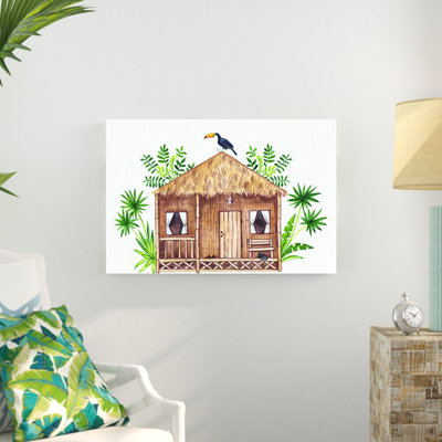 Jungle Hut, reproduction sur toile