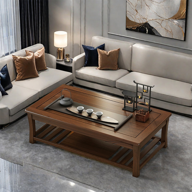 Modern Chinese-style solid wood coffee table
