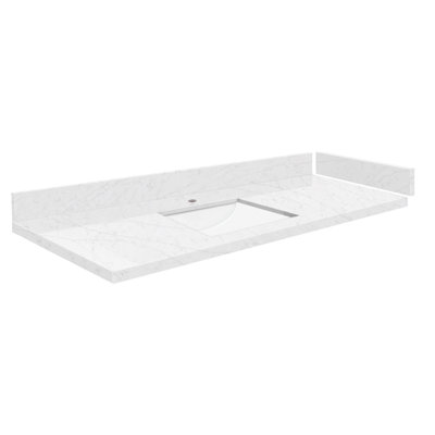 49.5'' Quartz Single Bathroom Vanity Top with Sink