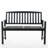 Wood Backyard Seat Bench In Dark Gray, 44.49" Width, Practical Choice Gray Outdoor Sitting Bench, Comfortable-2060845565