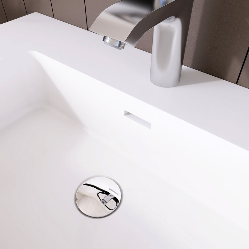 Ensemble de meuble-lavabo simple 29,9 po Satonia, Brun, Blanc