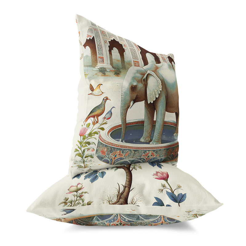 Coussin intérieur/extérieur Floral, 16 po x 16 po