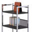 Bureau d'écriture Elvis & Chrome avec tablettes (sans les chaises de bureau)