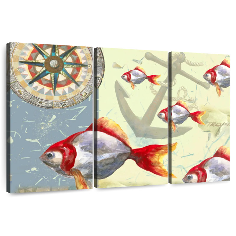 Brampt Tropical Fish I, 20" H x 33" W