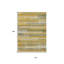Tapis extérieur lavable rayé doré 10 pi x 14 pi doré et ivoire