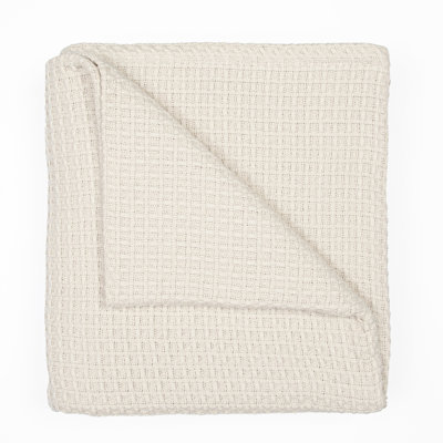 Waffle Weave Cotton Blanket Waffle Throw Blanket