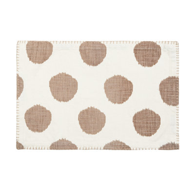 Napperon en coton Maribeth Dot Azalea