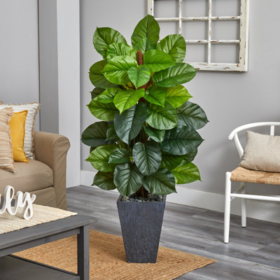 60'' Faux Foliage Plant in Ceramic Planter