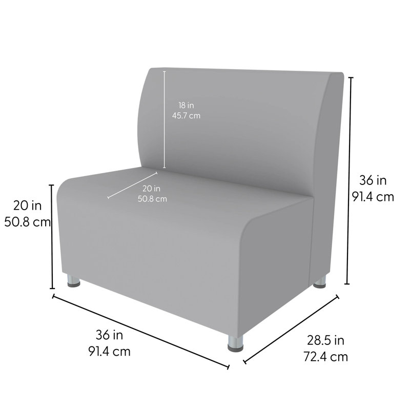 Fauteuil d'appoint rembourré Pro Series, Gris ardoise ardoise