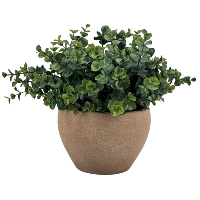 Pot cache-cache en céramique Faux Green Eucalyptus